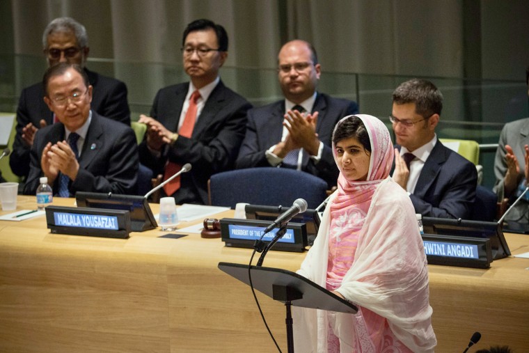 Image: Malala Yousafzai, Advocate For Girls Education, Speaks At UN